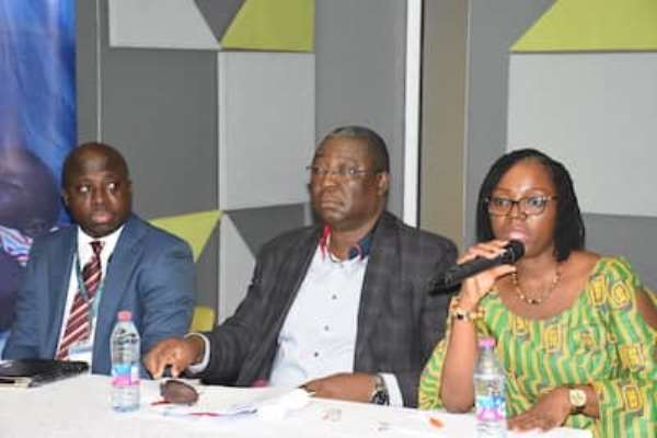 (From right) Dr. Kazia Malm, Dr. Badu Sarkodie and Henry Ampong
