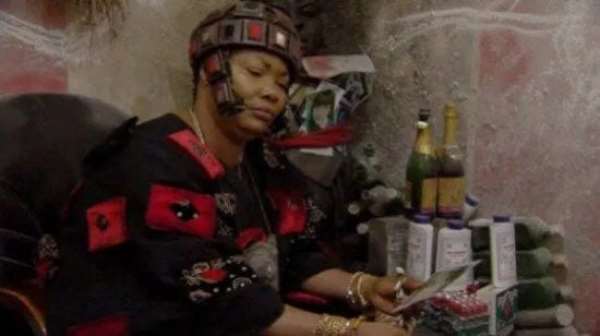 Nana Agradaa burns her shrine to show her seriousness