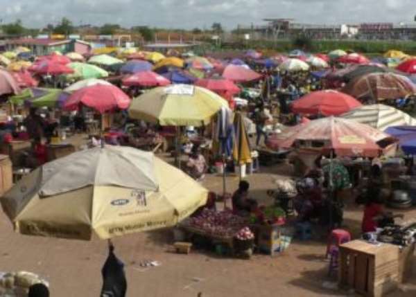 Demolition of Takoradi Market Circle for redevelopment is today