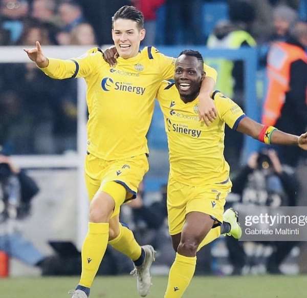 Agyemang Badu Hails Hellas Verona Manager, Teammates For Impressive Serie A Campaign