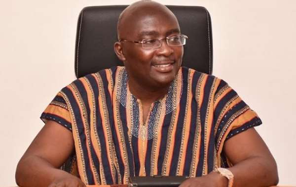 Smiling Vice President of Ghana, Dr. Bawumia, he doesn't know what suffering is like