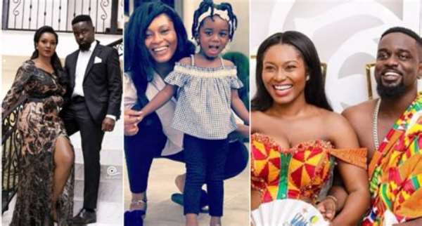 Sarkodie Finally Arrives In Ghana With Tracy SarkCess And Newborn Baby