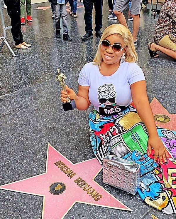 Moesha Boduong’s Name Appears On Hollywood Walk Of Fame