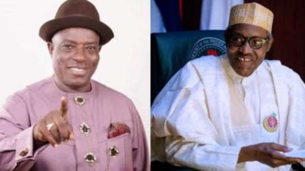 Victor Giadom and Muhammadu Buhari