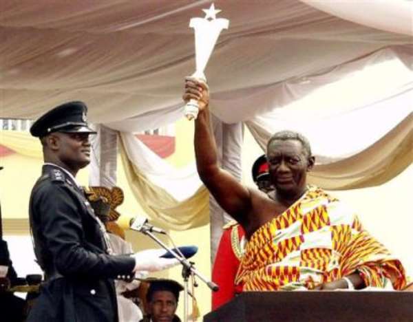 Kufuor sworn-in for second term