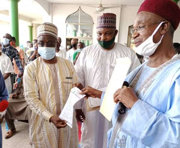 A scene during the presentation at the Kumasi Central Mosque