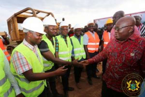 Akufo-Addo Cuts Sod For 25.7km Nasia-Janga Road In Northern Region