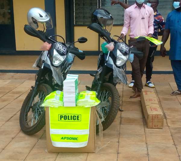 APSONIC Company Donates Motorbikes to Police Service