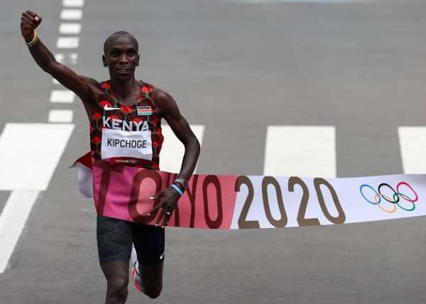 Kenya's Kipchoge Eliud, perhaps the greatest African athlete at the Tokyo 2020 Olympic Games