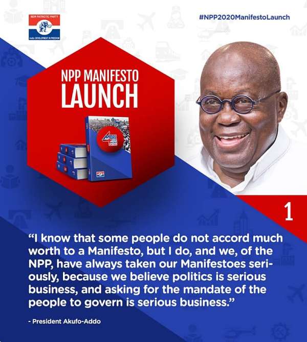 Full Address Of President Nana Akufo-Addo At 2020 NPP Manifesto Launch In Cape Coast