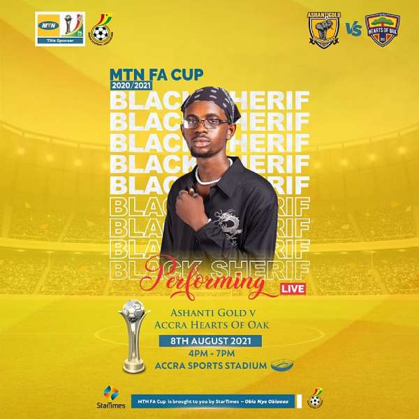 Hearts of Oak v AshantiGold SC: New sensation Black Sherif to perform at MTN FA Cup final