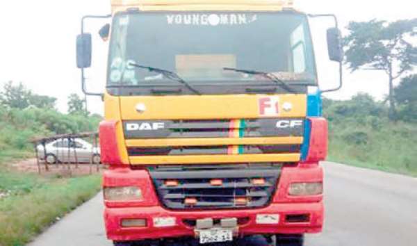 The vehicle believed to have knocked down the police officer