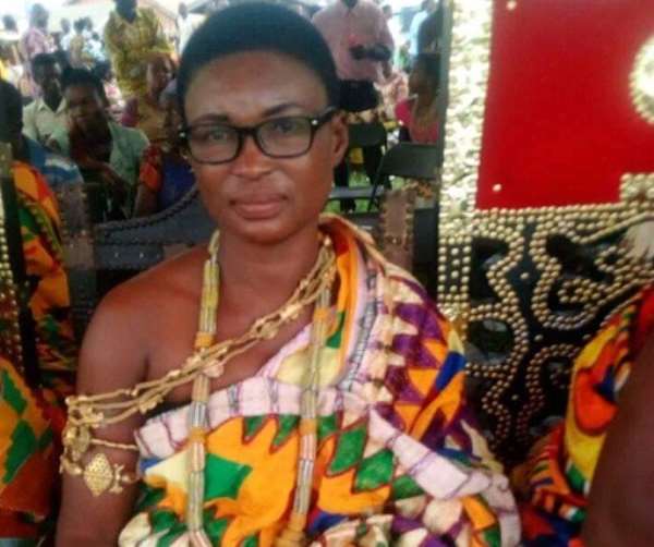 The destooled Nkosuohemaa, Nana Ezra Nkrumah II
