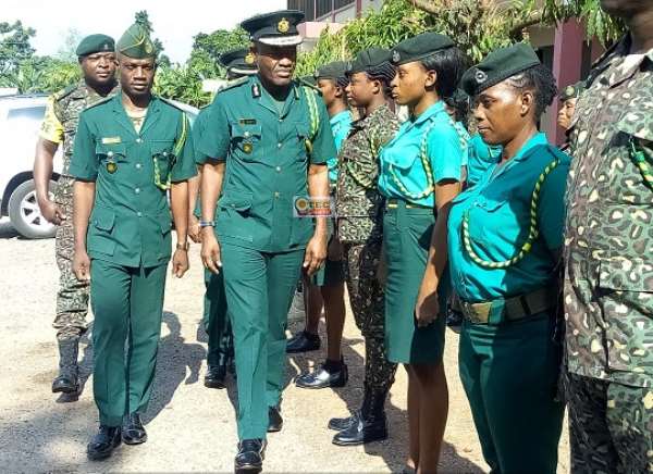 Photos: Immigration service boss tours GIS offices in Ashanti region