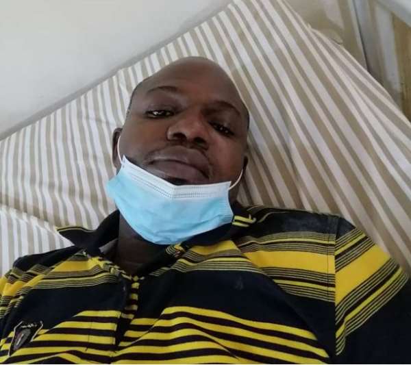 In hospital bed managing to get my breathing back to normal