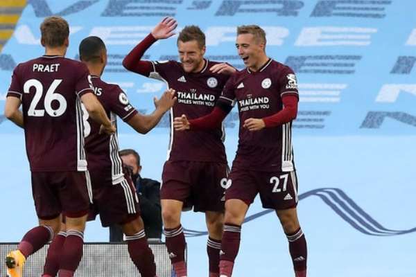 PL: Vardy Hits Hat-Trick As Leicester Stun Man City 5:2 At Etihad