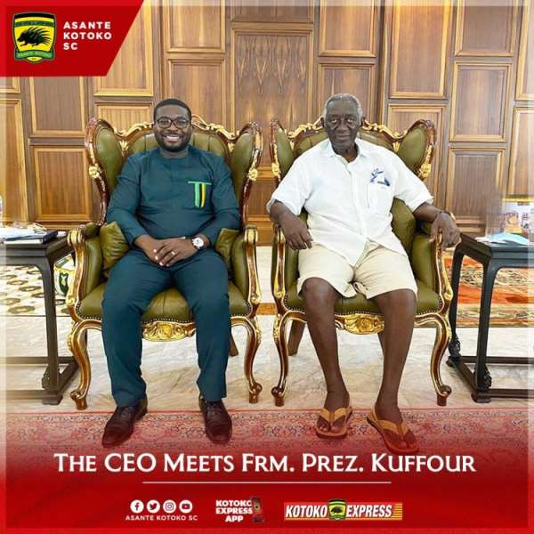 Kotoko Chief Executive Officer with Ex-President John Agyekum Kuffour