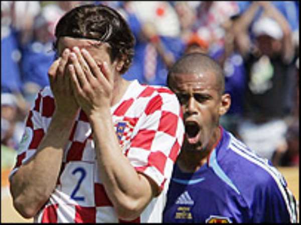 Srna could not believe his penalty miss