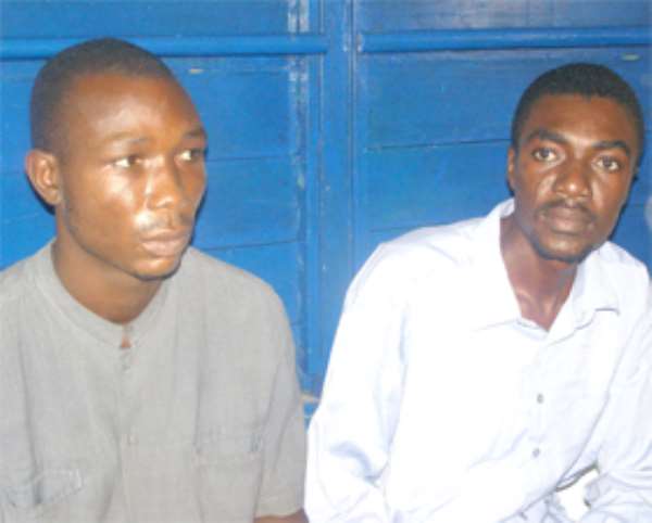 Mallam Tetteh (left) and his landlord, Derek Ameyaw