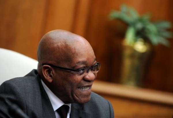 South Africa President Jacob Zuma gives a press conference on July 29, 2013 at the Unions Building in Pretoria. By Stephane de Sakutin (AFP/File)