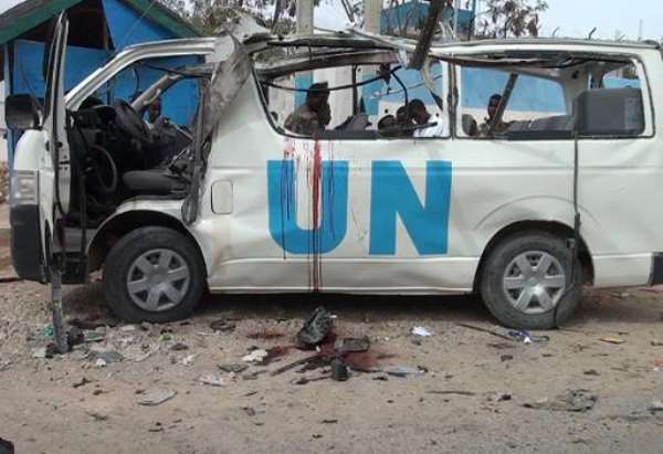 Somalia's Al-Qaeda-affiliated Shebab insurgents claimed responsibility for the attack, branding the United Nations a