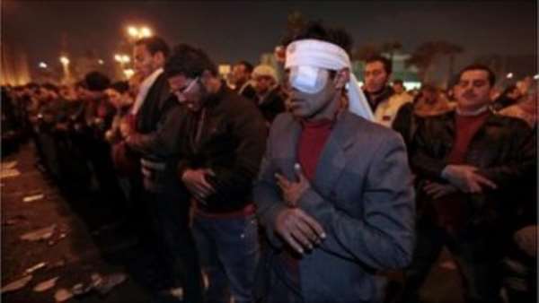 Protesters in Tahrir Square say they will stay there until President Mubarak leaves