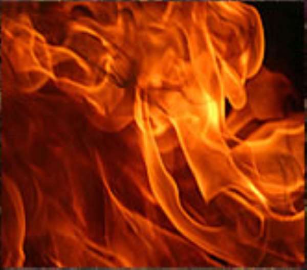 Baby burnt to ashes
