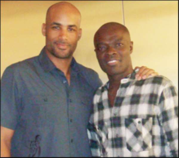 Boris Kodjoe and Sima Ibrahim of Exopa
