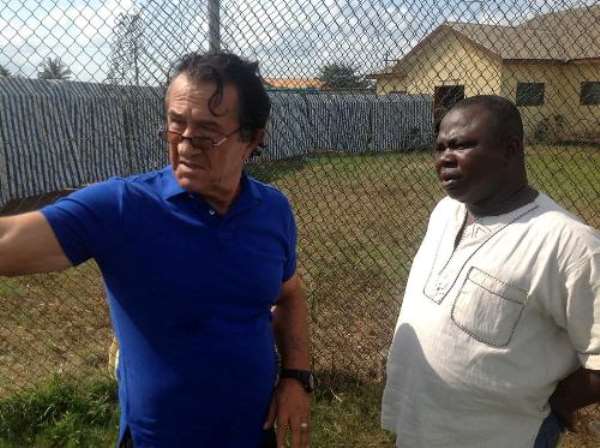 Aduana coach Milisav Bogdanovic and CEO Albert Commey