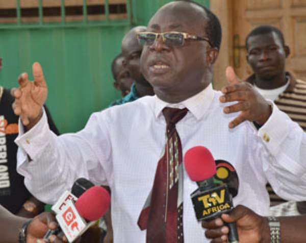 Freddie Blay addressing the NPP Youth