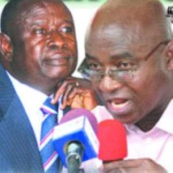 Mr. Cletus Avoka, Majority Leader (left), Mr. Osei-Kyei Mensah-Bonsu, Minority Leader (right)