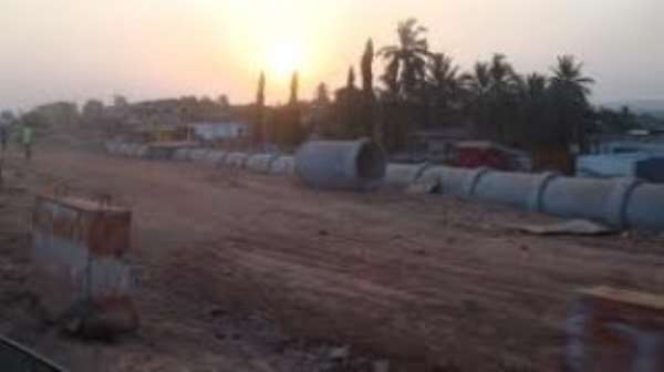Traders Impeding Work On Tetteh Quarshie-Mallam Road