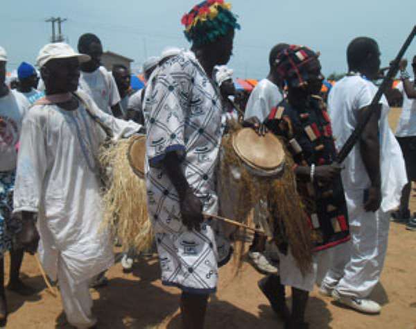 Asafo companies from the forest.