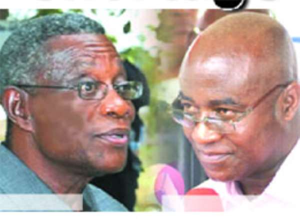 President Atta Mills (left), Osei-Kyei Mensah Bonsu (right)