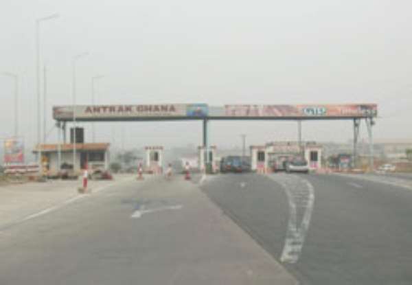 The tool booth on the Accra-Tema Motorway - Asideu Keteke does not recognise the significance of this structure