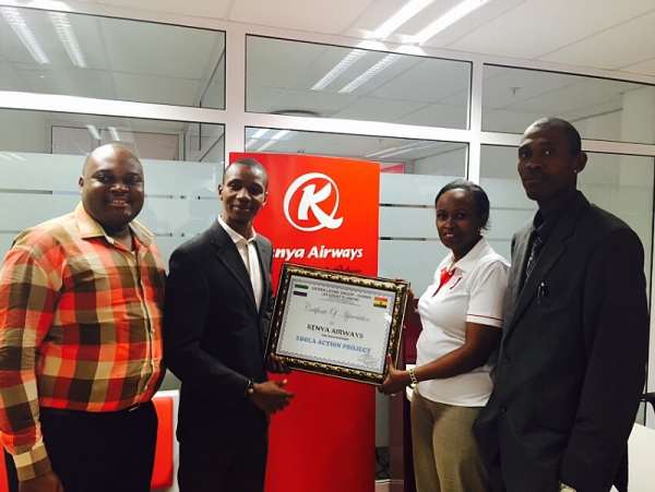 Kenya Airways Continues To Play A Key Role In Ebola Fight..