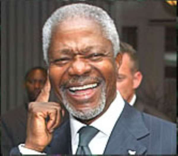 KOFI ANNAN GETS HIS BOUNCE BACK