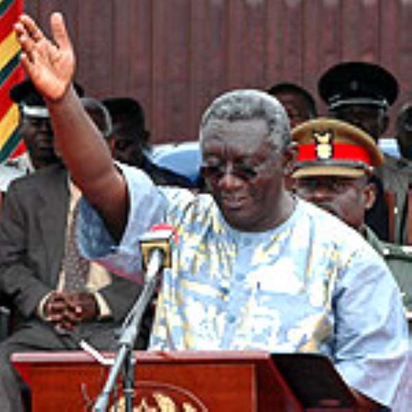 President John Kufuor addressing the gathering