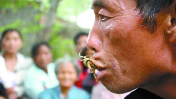 Man is addicted to eating live scorpions