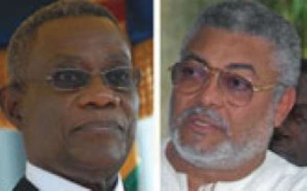 President J. E. A. Mills & Former President J.J. Rawlings — NDC founder