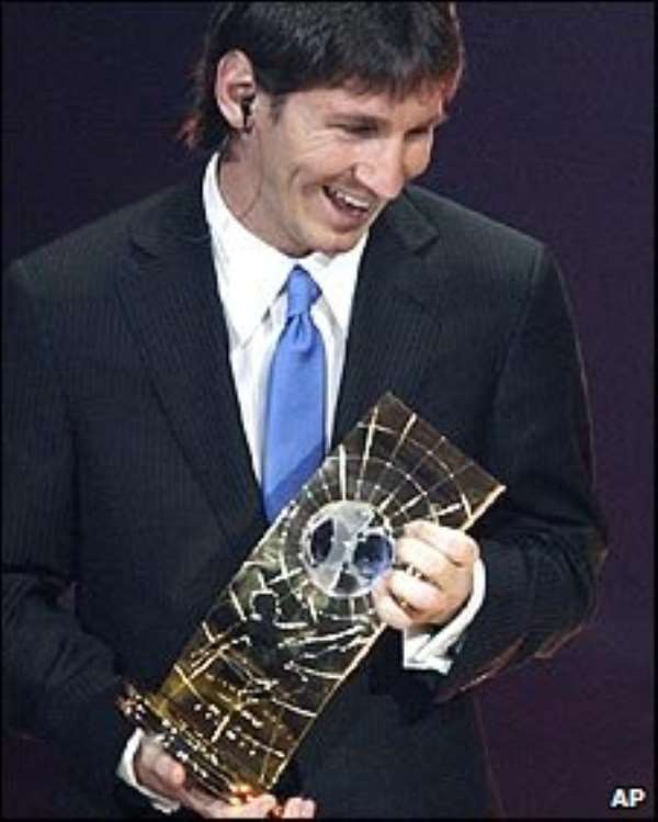Lionel Messi wins Fifa World Player of the Year award