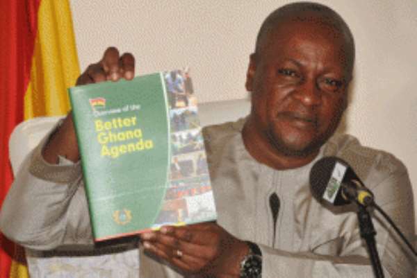 Vice-President Mahama launching the book