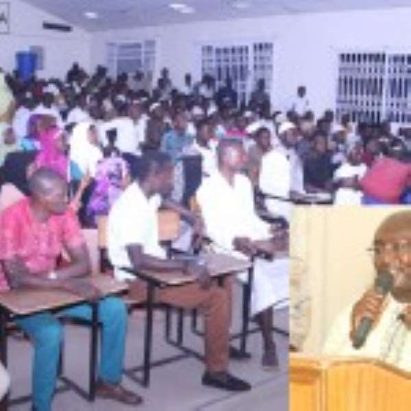 The audience at the function. INSET is Dr Bawumia