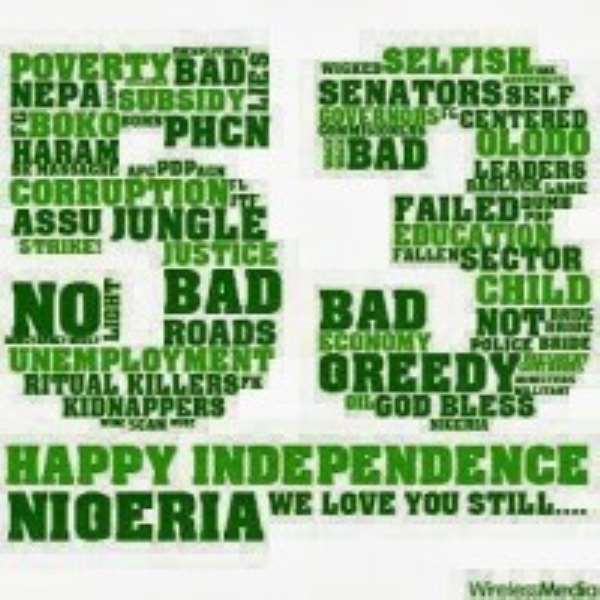 NIGERIA INDEPENDENCE DAY: CELEBRATING 53 YEARS OF TEARS
