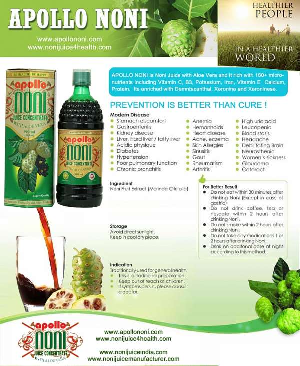 Noni Juice is an Amazing Health Supplement that also Aids your Dietary
