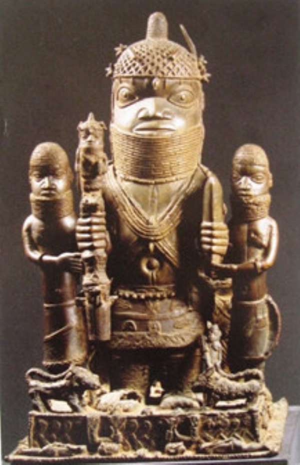 Altar Group, Oba Akenzua I, Benin, Nigeria, now in Ethnologisches Museum, Berlin, Germany