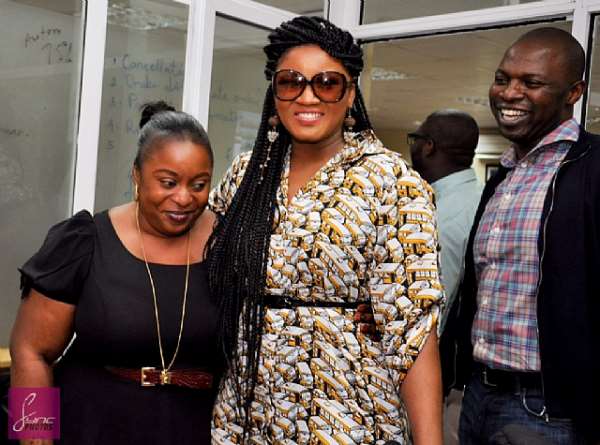 OMOTOLA AT KONGA CAR GIVEAWAY
