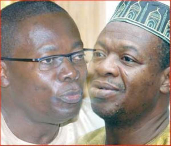 Dr Sipa Yankey and Baba Kamara