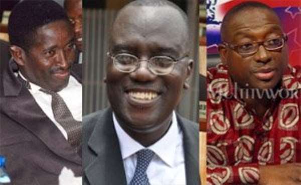 Capt Effah Dartey (Rtd), Kwadwo Owusu Afriyie and Yaw Buabeng Asamoah