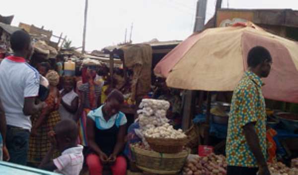 The Sunyani Central Market